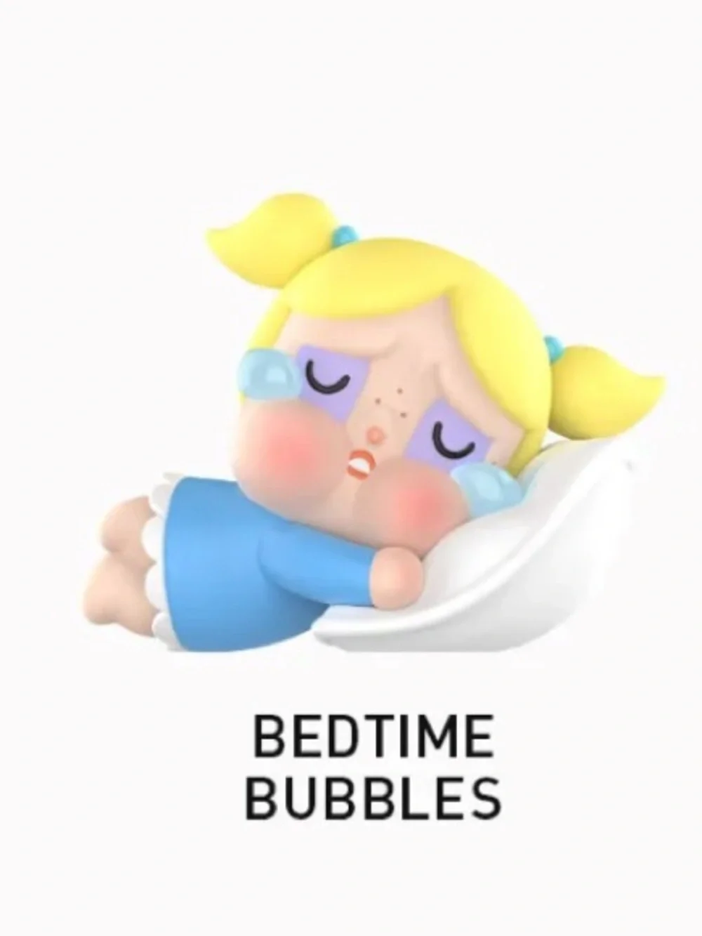 Cute Crying Baby Doll Figure - Blue and Yellow